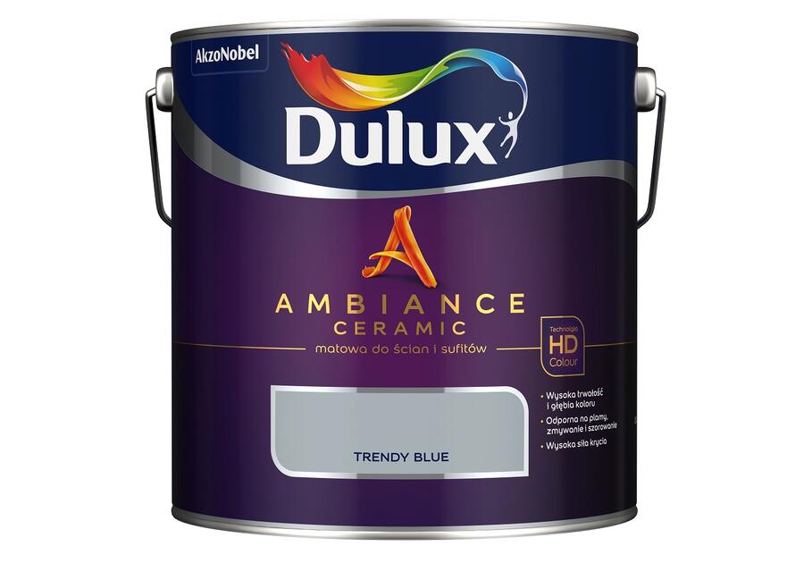 Zdjęcie: Farba ceramiczna Ambiance Trebdy Blue 2,5 L DULUX