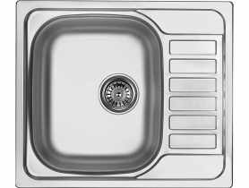 Zlewozmywak  Soul satyna 1K Z/KO 580x500x170, 3,5" + osprzęt DEANTE