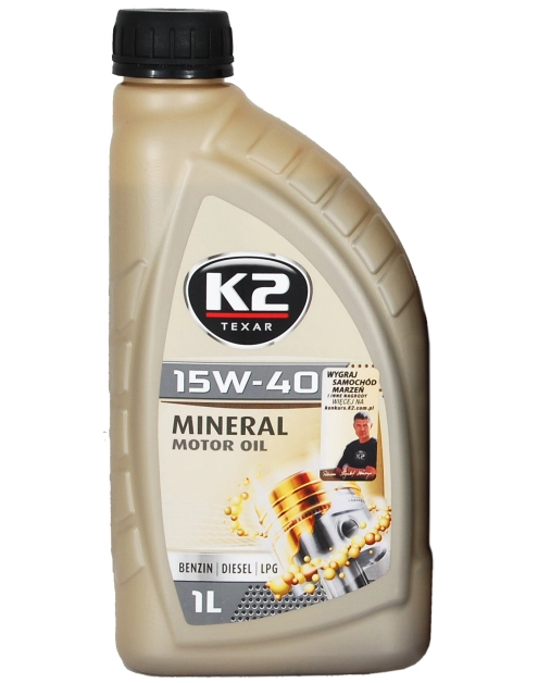 Zdjęcie: Olej mineralny Texar 15W/40 1 L K2
