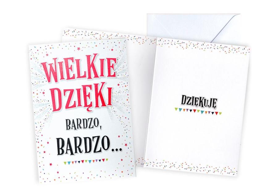 Zdjęcie: Karnet V-076 Wielkie dzięki KUKARTKA