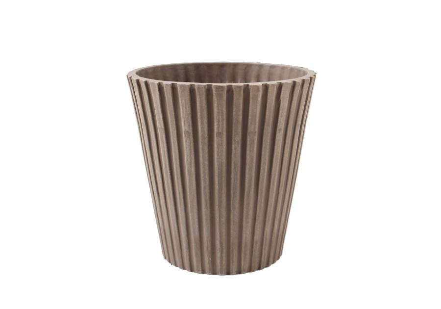 Zdjęcie: Doniczka z kompozytu 15x15x15 cm taupe TIN TOURS