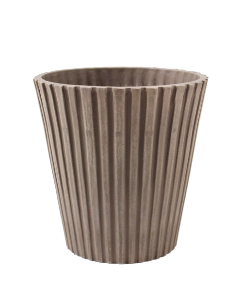Zdjęcie: Doniczka z kompozytu 15x15x15 cm taupe TIN TOURS