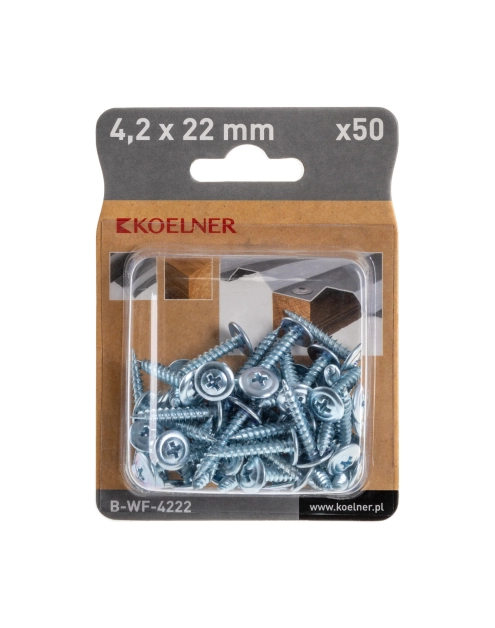 Zdjęcie: Wkręt do cienkich blach i drewna 4,2x22 mm 50 szt. KOELNER