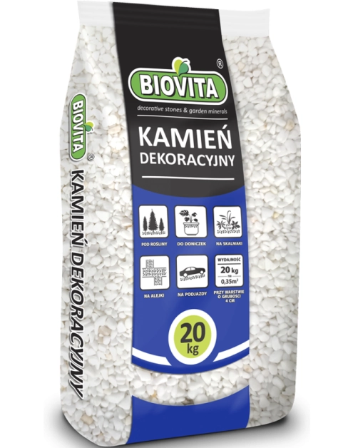 Zdjęcie: Otoczak extra white 0-10 mm 20kg BIOVITA