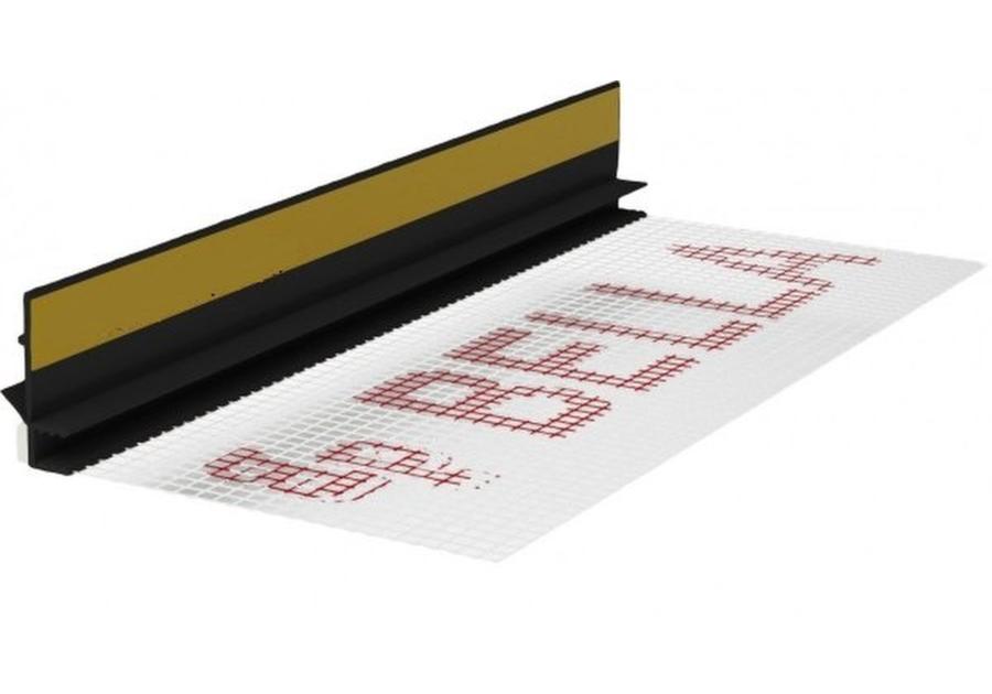 Zdjęcie: Listwa PVC BP13 Mini U L300 6/3 czarny, z siatką i z uszczelką BELLA PLAST