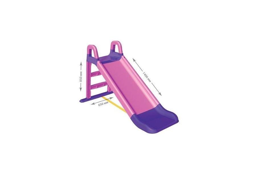Zdjęcie: Zjeżdzalnia ogrodowa 140x82 cm różowo-fioletowa MIDEX