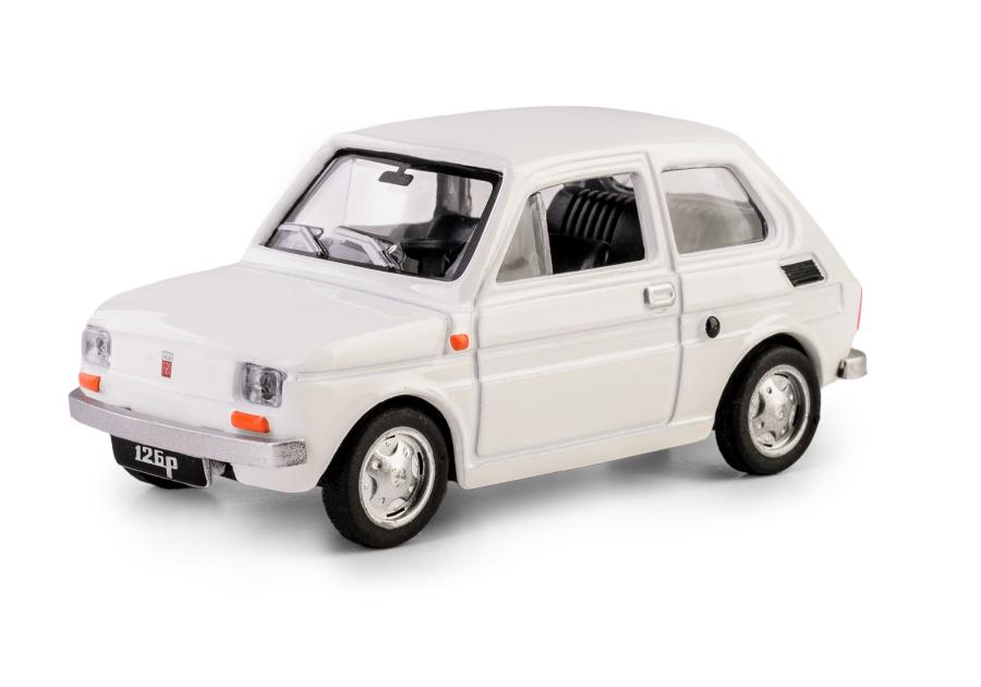 Zdjęcie: Model metalowy Fiat 126P biały DAFFI