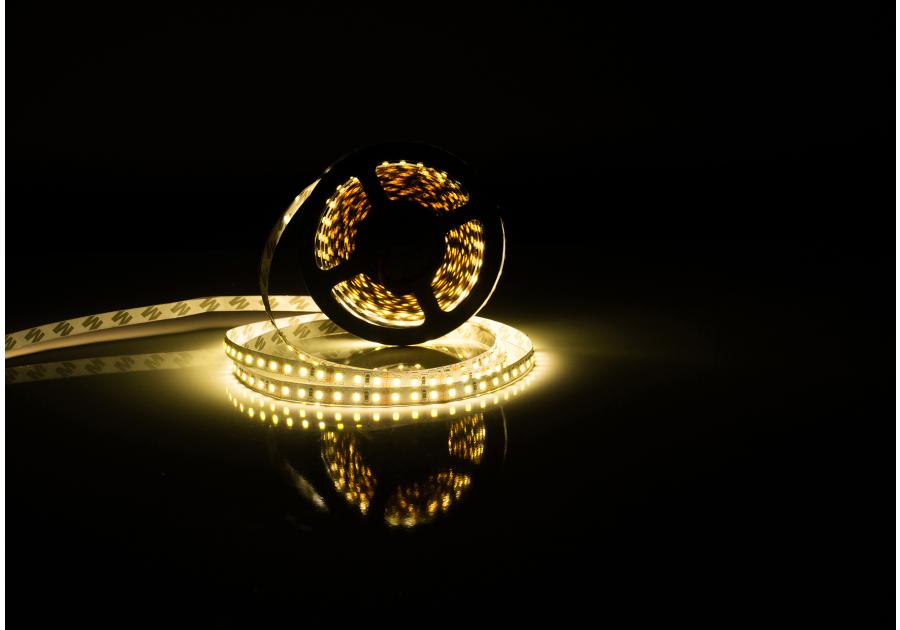 Zdjęcie: Taśma LED 50 m premium 12 V dioda 28x35 IP20 9,6 W/m ciepła biała POLGAR