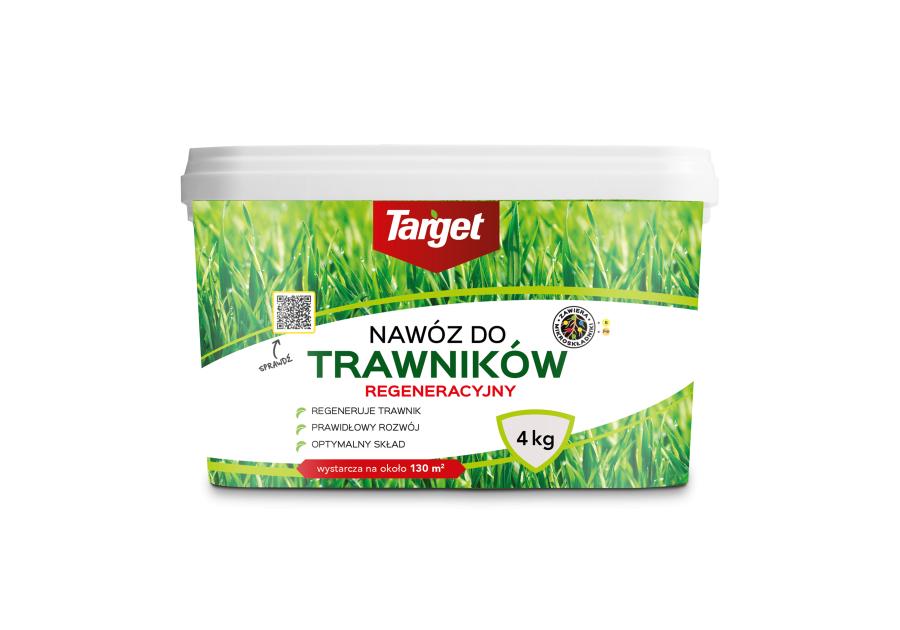 Zdjęcie: Nawóz granulowany do trawników regeneracyjny 4 kg TARGET