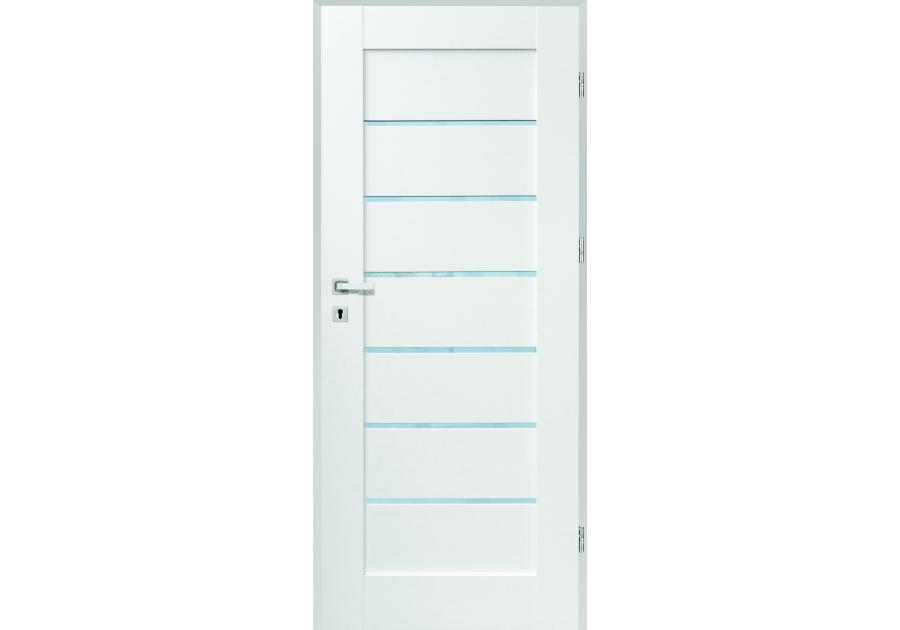 Zdjęcie: Drzwi wenętrzne Maleo 06 białe 80 cm prawe KR CENTER