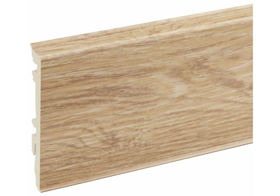 Zdjęcie: Listwa przypodłogowa PVC Masterline 1,3x8 cm, 2,2 m Copper wood Mat CEZAR