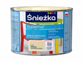 Farba emaliowo-akrylowa Supermal 0,4 L beżowa ŚNIEŻKA