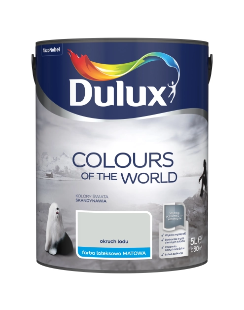 Zdjęcie: Farba do wnętrz Kolory Świata 5 L okruch lodu DULUX