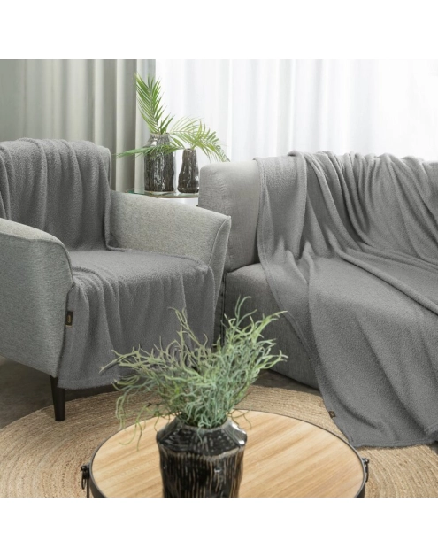 Zdjęcie: Koc srebrny 150 x 200 cm Bukla EUROFIRANY