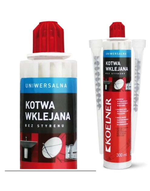 Zdjęcie: Kotwa chemiczna poliestrowa uniwersalna KEM-PSF standardowa 410 ml KOELNER