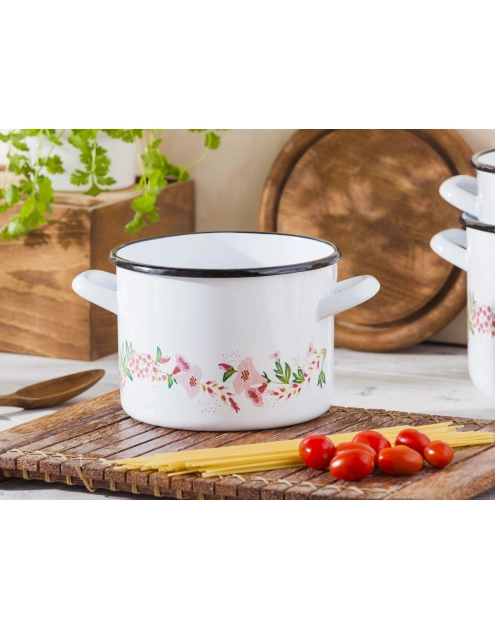 Zdjęcie: Garnek Dream prosty 18 cm - 3,6 L biały SILESIA