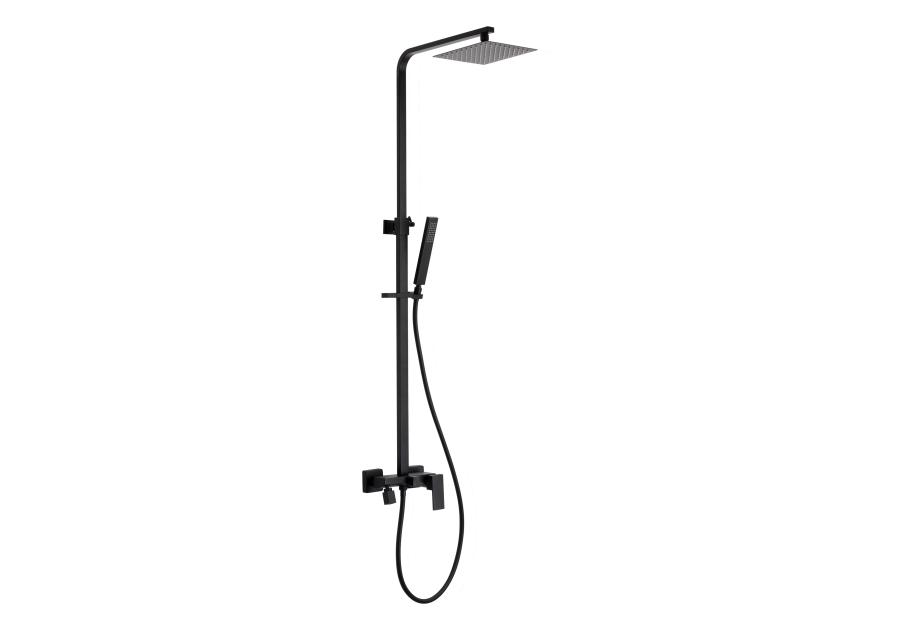 Zdjęcie: Deszczownia Paros z baterią natryskową, czarna INVENA