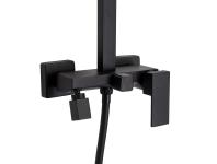 Zdjęcie: Deszczownia Paros z baterią natryskową, czarna INVENA