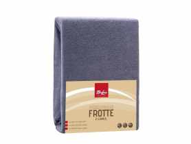 Prześcieradło Frotte z gumką 140x200 cm grafit MISS LUCY