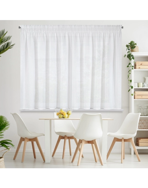 Zdjęcie: Firana gotowa Viola na taśmie 400x145 cm biały EUROFIRANY