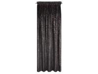 Zdjęcie: Zasłona gotowa Tulia na taśmie 135 x 270 cm czarny EUROFIRANY