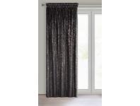 Zdjęcie: Zasłona gotowa Tulia na taśmie 135 x 270 cm czarny EUROFIRANY