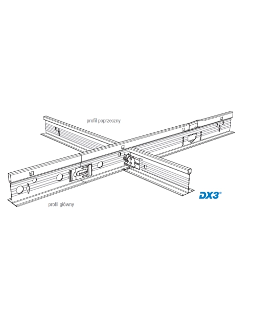 Zdjęcie: Profil poprzeczny 600 mm - T24 DX 24/25 XS DONN
