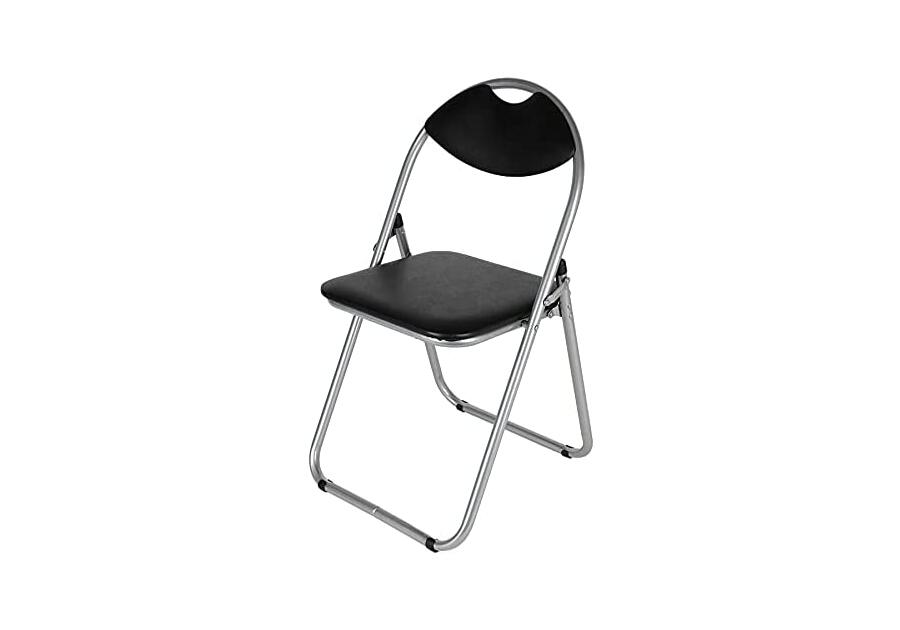 Zdjęcie: Krzesło składane Atom Silver czarne TS INTERIOR