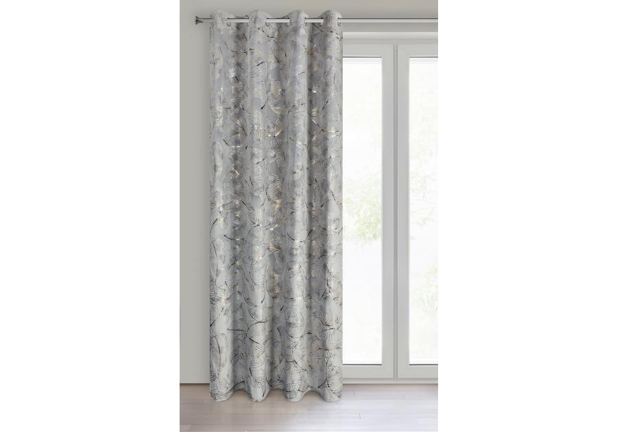 Zdjęcie: Zasłona gotowa Odeta 135x250 cm stalowy EUROFIRANY