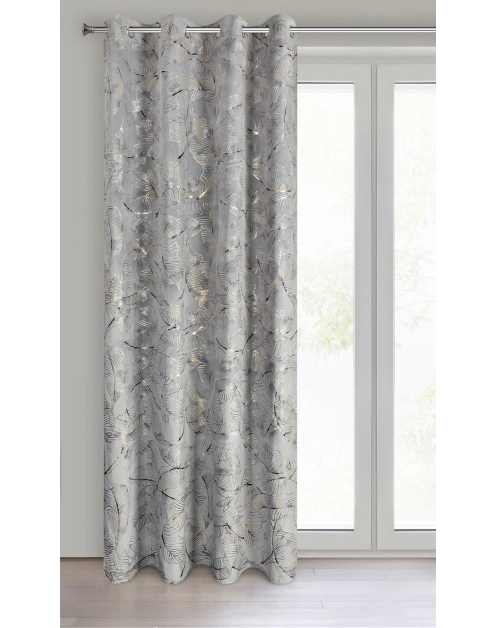 Zdjęcie: Zasłona gotowa Odeta 135x250 cm stalowy EUROFIRANY