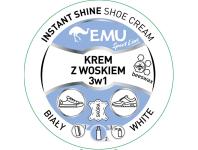 Zdjęcie: Krem z woskiem do butów 3w1 biały 50 ml EMU