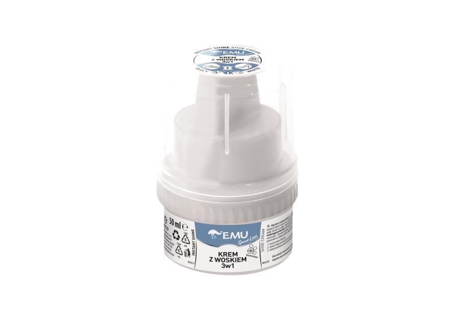 Zdjęcie: Krem z woskiem do butów 3w1 biały 50 ml EMU