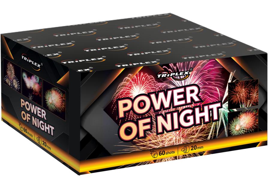 Zdjęcie: Wyrzutnia fajerwerków Power of Night  60 strzałów TRIPLEX