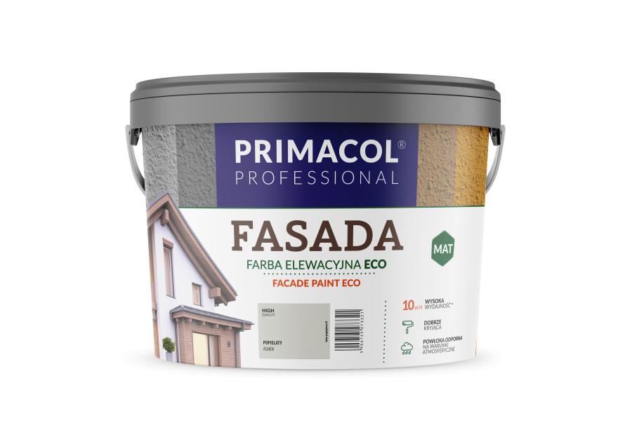 Zdjęcie: Farba Fasada Eco popielaty 9 L PRIMACOL