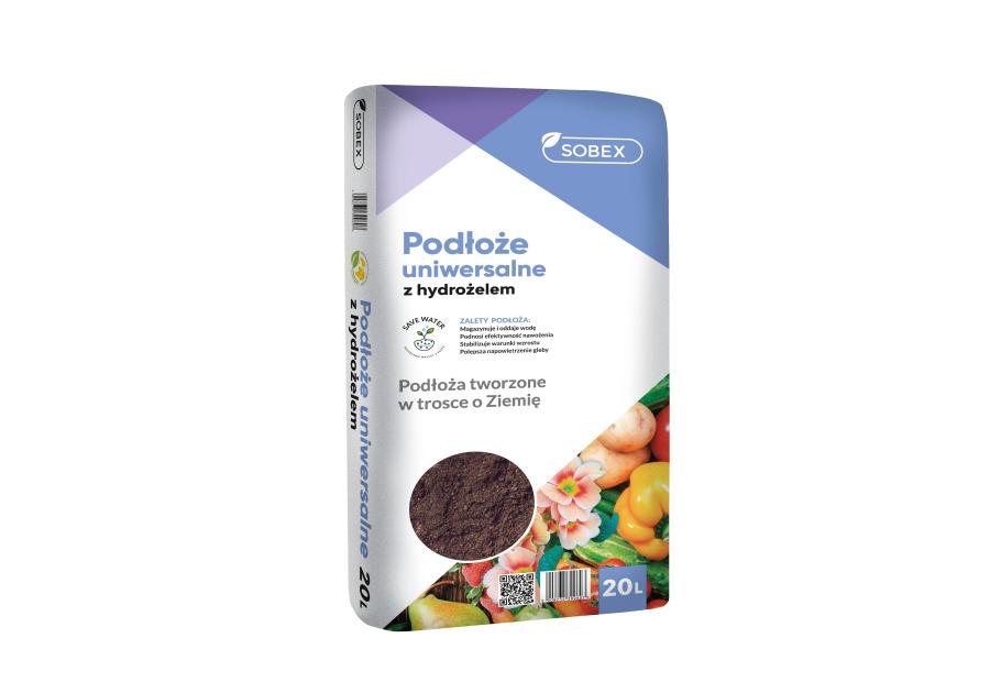 Zdjęcie: Podłoże uniwersalne z hydrożelem 20 L SOBEX