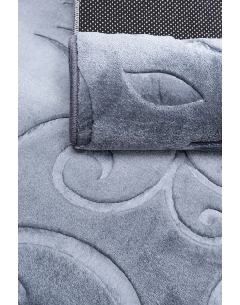 Zdjęcie: Dywan Alaska 80x150 cm liście ciemny szary MULTI-DECOR