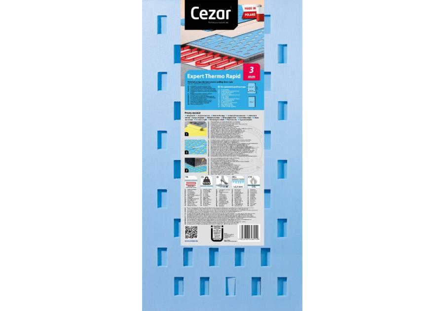 Zdjęcie: Podkład pod panele Expert Thermo Rapid 3 mm niebieski mat CEZAR