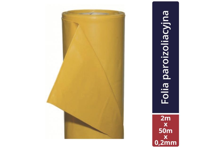Zdjęcie: Folia paroizolacyjna żółta 2x50 m - 0,20 mm TYTAN PROFESSIONAL