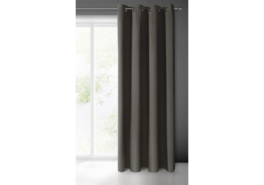 Zdjęcie: Zasłona gotowa Logan 135x250 cm grafitowy EUROFIRANY