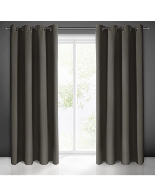 Zdjęcie: Zasłona gotowa Logan 135x250 cm grafitowy EUROFIRANY