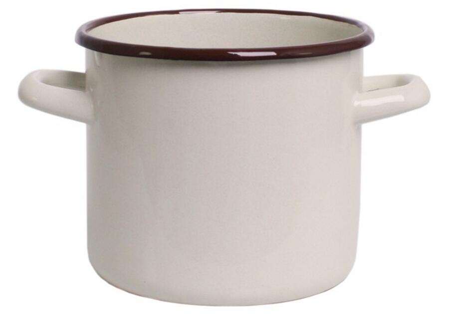 Zdjęcie: Garnek emaliowany kremowy 14 cm - 1,8 L EMALIA