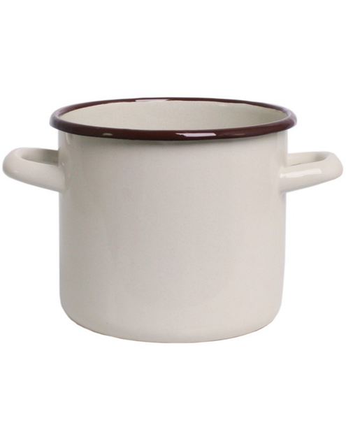 Zdjęcie: Garnek emaliowany kremowy 14 cm - 1,8 L EMALIA