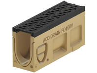 Zdjęcie: Kanał odwodnienie monolityczne z polimerobetonu 1 m  D400,  kolor antracyt Monoblock PD150V ACO