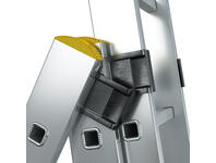 Zdjęcie: Drabina aluminiowa przemysłowa wielofunkcyjna 3x14 stopni Pro DRABEST