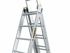 Drabina aluminiowa przemysłowa wielofunkcyjna 3x14 stopni Pro DRABEST