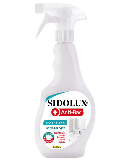 Zdjęcie: Płyn antybakteryjny do czyszczenia łazienki 0,5 L SIDOLUX ANTI-BAC