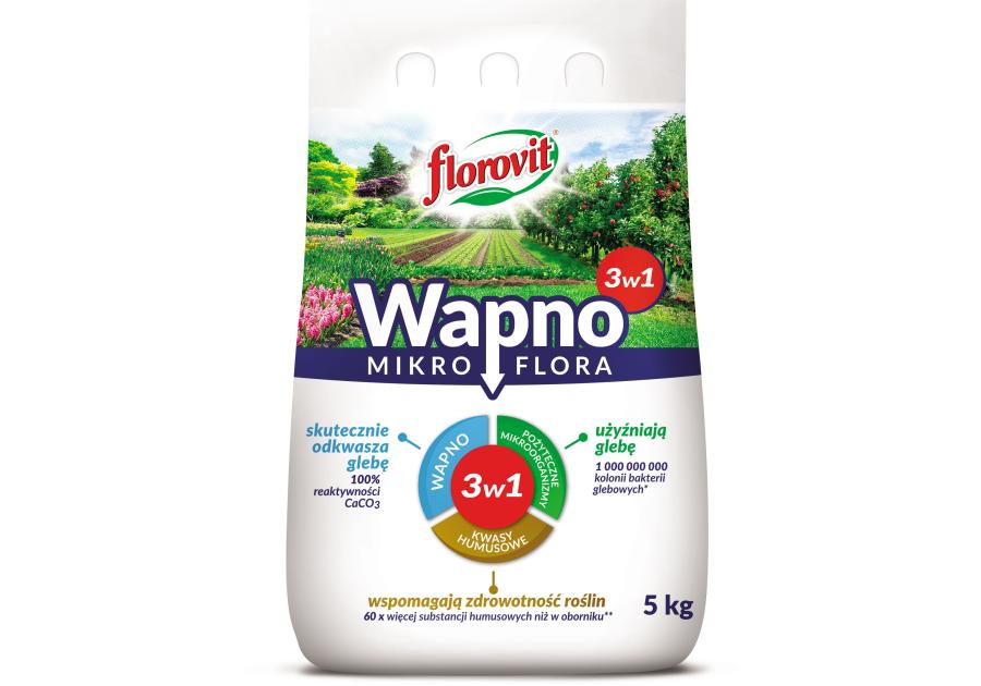 Zdjęcie: Wapno granulowane mikroflora worek 5 kg FLOROVIT