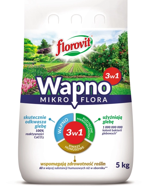 Zdjęcie: Wapno granulowane mikroflora worek 5 kg FLOROVIT