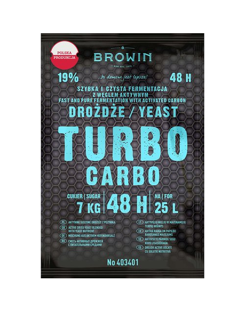 Zdjęcie: Drożdze Turbo Carbo 48 H - 160 g BROWIN