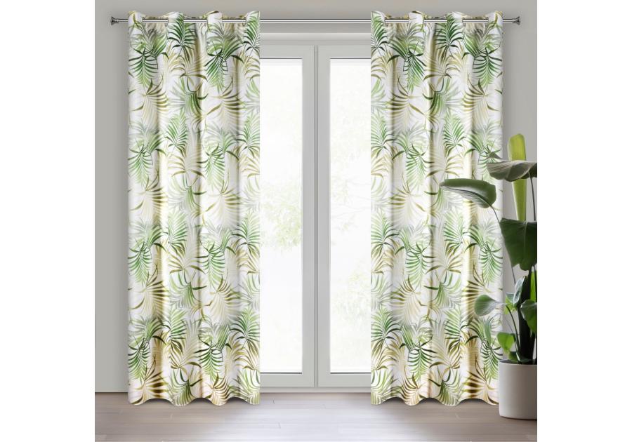 Zdjęcie: Zasłona gotowa Salma 140x250 cm zielony EUROFIRANY